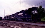 NS 5115 leads a GP35 and two GP30's on a train at the end of Glenwood Yard